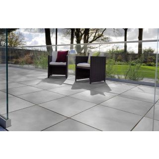 Calibra Porcelain 600x600x20mm Silver Grey Porcelain paving