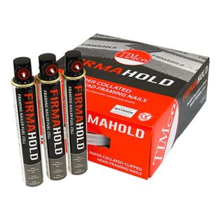 Clipped Head Collated Nails & Gas Straight Galvanised 3.1mmx90mm Pack of 2200.