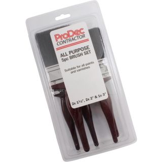 Contractor All Purpose Paint Brush Set 5pk