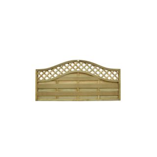 Forest Garden 1.8m x 0.9m Pressure Treated Decorative Europa Prague Fence Panel