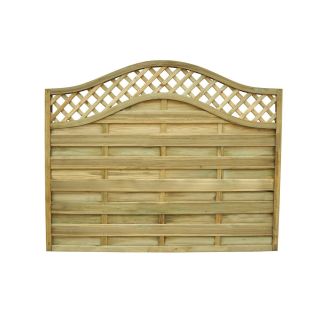 Forest Garden 1.8m x 1.5m Pressure Treated Decorative Europa Prague Fence Panel