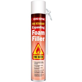 Evo-Stik Expanding Polyurethane Fire Retardant Foam Filler B1 Pink 700 ml