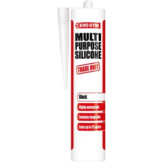 Evo-Stik Multi-Purpose Silicone Sealant Black 290ml C20