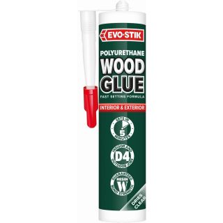 Evo-Stik Resin 'W'  5 Minute Polyurethane Waterproof Wood Adhesive D4 Clear 500ml