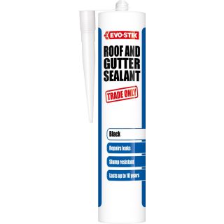Evo-Stik Roof & Gutter Sealant Black 290ml C20