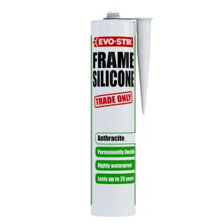 Evo-Stik Silicone Frame Sealant Low Modulus Neutral Cure (LMN) Anthracite 290ml C20
