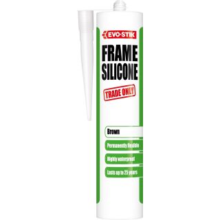 Evo-Stik Silicone Frame Sealant Low Modulus Neutral Cure (LMN) Brown C20