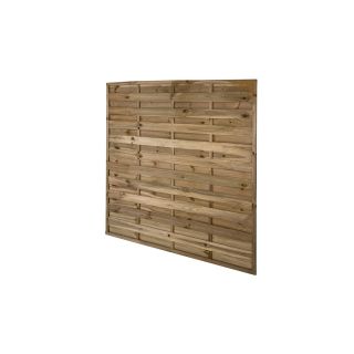 Forest Garden 1.8m x 1.8m Pressure Treated Decorative Flat Top Fence Panel