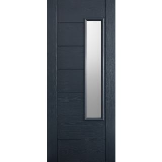 Newbury Glazed 1L Pre-Finished Anthracite Grey Door 813x2032mm