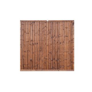 Grange Superior Featheredge Fence Panel Dark Brown 1.8m