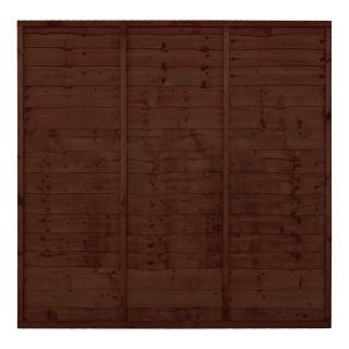 Superior Lap 1.8m Pressure Treated Dark Brown