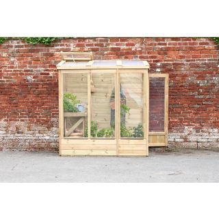 Forest Garden 6x4 Wallscape Lean-to Greenhouse Solid Back (Home Delivery)