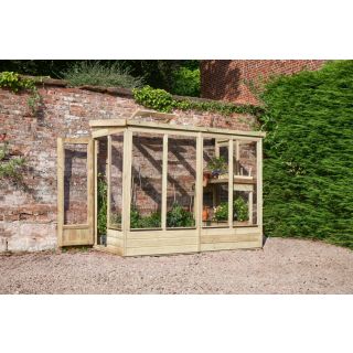 Forest Garden 8x4 Wallscape Lean-to Greenhouse No Back (Home Delivery)