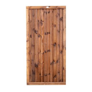 Featheredge Gate 1.8m Dark Brown