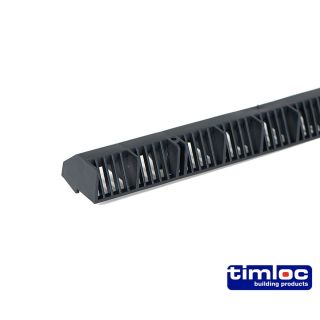 Timloc 1m Over Fascia Ventilator Black 10,000mm2 airflow OF1B