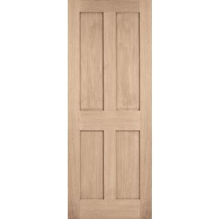 London 4P Pre-finished Oak Door 610x1981mm