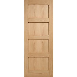 Shaker 4P Pre-Finished Oak Door 610x1981mm