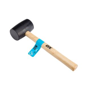 OX Trade Black Rubber Mallet 24oz