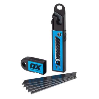 OX Pro Snap Off Knife Blades 18mm Pack 10