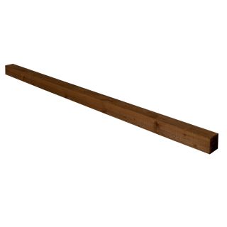 Forest Garden Brown Incised Fence Post 8ft - 240 x 10 x 10cm 