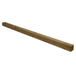 Forest Garden Green Incised Fence Post 8ft - 240 x 10 x 10cm