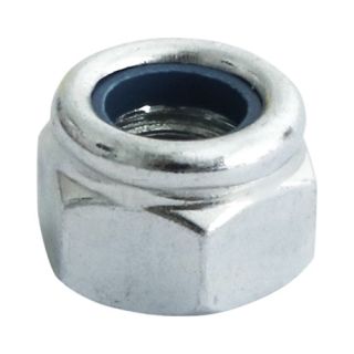 P Nylon Nut DIN 982 Bright Zinc Plated M10 (pk4)