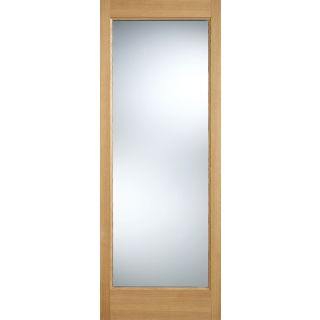 Pattern 10 Glazed 1L Unfinished Oak Door 762x1981mm