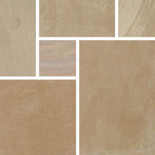 Buff Calibrated Sandstone Paving 20.7m2 Contractor Pack