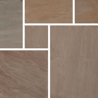Raj Blend Sandstone Paving 20.7m2 Contractor Pack 