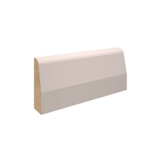 Primed MDF Chamfered Skirting board 18 x 144mm x 4.4m