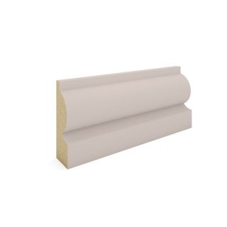 Primed MDF Torus Skirting board 18x119mm 4.4m