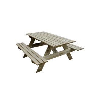 Forest Garden Rectangular Picnic Table - Small