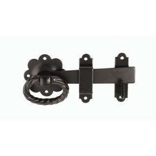 Ring Gate Latch Black Japanned 152mm 