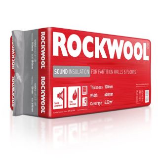 Rockwool Sound Insulation 100mm 1200x600 (4.32m2 pack)