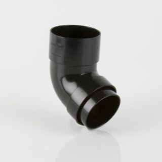 Round Rainwater 68mm 112.5deg Offset Bend Black BM-BR209