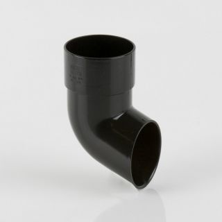 Round Rainwater 68mm Downpipe Shoe Black BM-BR216