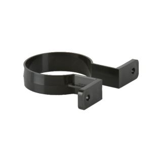 Round Rainwater 68mm Pipe Bracket Double Fix Black BM-BR207