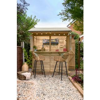 Forest Garden Garden Bar Shiplap PTR 4x6 Apex (Home Delivery)