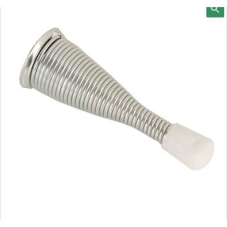 Spring Door Stop 76mm Bright Zinc Plated 