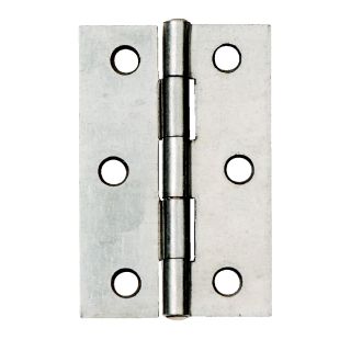 Steel Butt Hinge Satin Chrome 100mm 1838 pack of 2