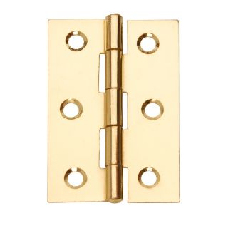 Steel Hinge Electro Brass 76mm 1838