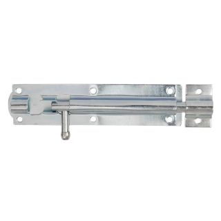 Straight Tower Bolt Bright Zinc Plated 152mm 