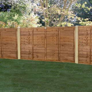 Forest Garden 6ft x 4ft (1.83m x 1.22m) Brown Pressure Treated Superlap Fence Panel