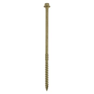 Timber Frame & Landscaping Screws Hex Exterior Green Organic 6.7x87mm 50no.