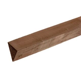 Treated Softwood Brown Arris Rail 75mm 3.0m