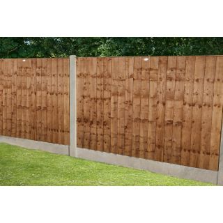 Forest Garden 6ft x 4ft (1.828m x 1.218m) Pressure Treated Brown Closeboard Fence Panel 