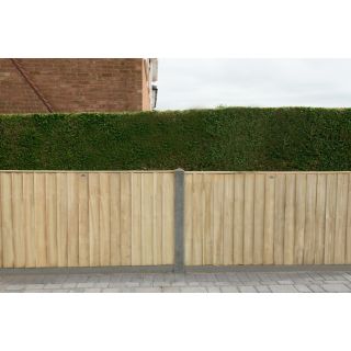 Forest Garden 6ft x 4ft (1.828m x 1.218m) Pressure Treated Green Closeboard Fence Panel 