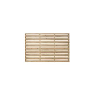 Forest Garden 1.8m x 1.2m Pressure Treated Contemporary Slatted Fence Panel