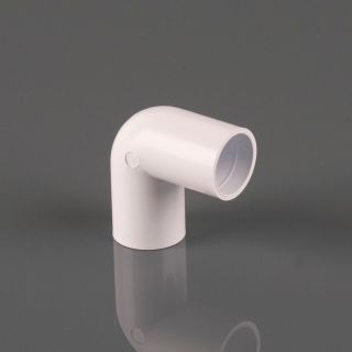 Overflow 90deg Knuckle Bend White 21.5mm W130