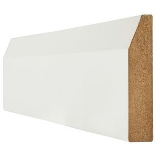 White Skirting Chamfered Internal Door Accessory 95x3000mm